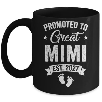 Promoted To Great Mimi Est 2027 Pregnancy Announcement Mug | teecentury