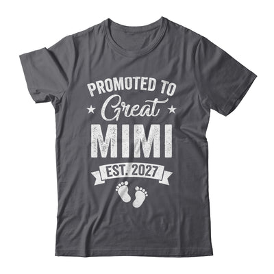 Promoted To Great Mimi Est 2027 Pregnancy Announcement Shirt & Tank Top | teecentury