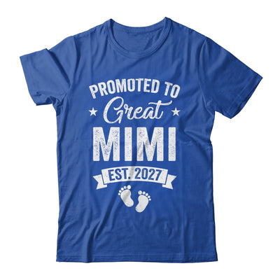 Promoted To Great Mimi Est 2027 Pregnancy Announcement Shirt & Tank Top | teecentury