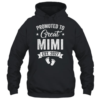 Promoted To Great Mimi Est 2027 Pregnancy Announcement Shirt & Tank Top | teecentury