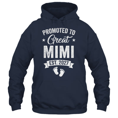 Promoted To Great Mimi Est 2027 Pregnancy Announcement Shirt & Tank Top | teecentury