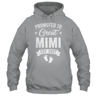 Promoted To Great Mimi Est 2027 Pregnancy Announcement Shirt & Tank Top | teecentury