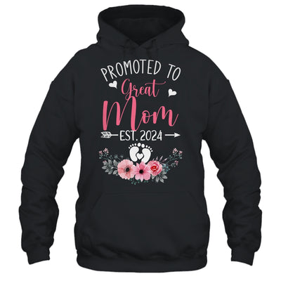 Promoted To Great Mom Est 2024 Mothers Day Shirt & Tank Top | teecentury