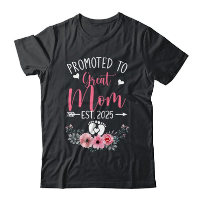 Promoted To Great Mom Est 2025 Mothers Day Shirt & Tank Top | teecentury