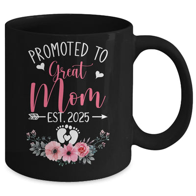 Promoted To Great Mom Est 2025 Mothers Day Mug | teecentury