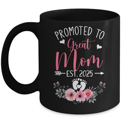 Promoted To Great Mom Est 2025 Mothers Day Mug | teecentury