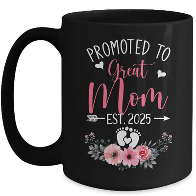Promoted To Great Mom Est 2025 Mothers Day Mug | teecentury