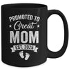 Promoted To Great Mom Est 2025 Pregnancy Announcement Mug | teecentury