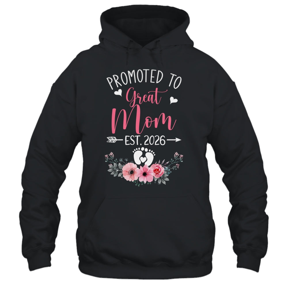 Promoted To Great Mom Est 2026 Mothers Day Shirt & Tank Top | teecentury