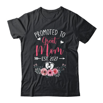 Promoted To Great Mom Est 2027 Mothers Day Shirt & Tank Top | teecentury