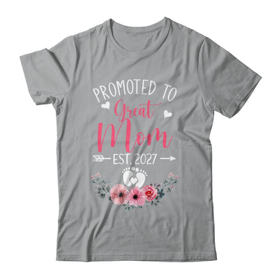 Promoted To Great Mom Est 2027 Mothers Day Shirt & Tank Top | teecentury