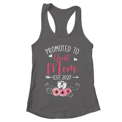 Promoted To Great Mom Est 2027 Mothers Day Shirt & Tank Top | teecentury