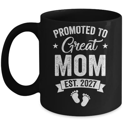 Promoted To Great Mom Est 2027 Pregnancy Announcement Mug | teecentury
