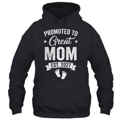 Promoted To Great Mom Est 2027 Pregnancy Announcement Shirt & Tank Top | teecentury