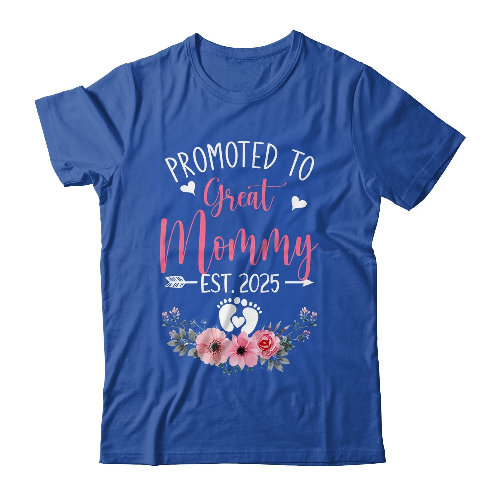 Promoted To Great Mommy Est 2025 Mothers Day Shirt & Tank Top | teecentury