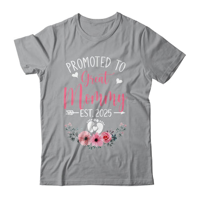 Promoted To Great Mommy Est 2025 Mothers Day Shirt & Tank Top | teecentury