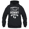 Promoted To Great Mommy Est 2025 Pregnancy Announcement Shirt & Tank Top | teecentury