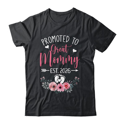 Promoted To Great Mommy Est 2026 Mothers Day Shirt & Tank Top | teecentury