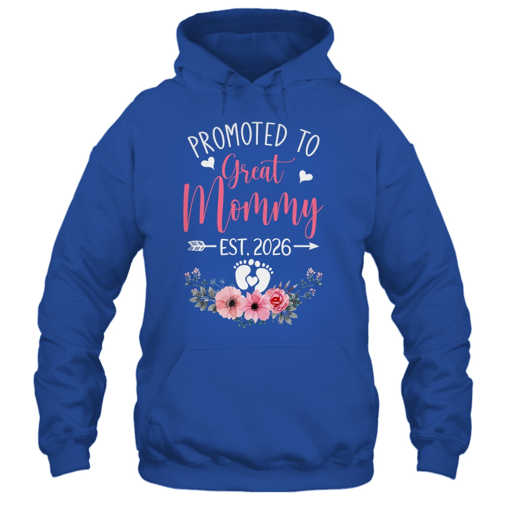 Promoted To Great Mommy Est 2026 Mothers Day Shirt & Tank Top | teecentury