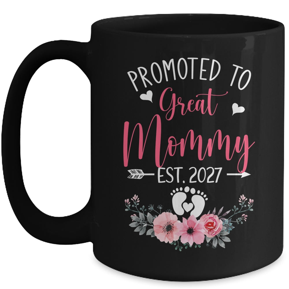 Promoted To Great Mommy Est 2027 Mothers Day Mug | teecentury