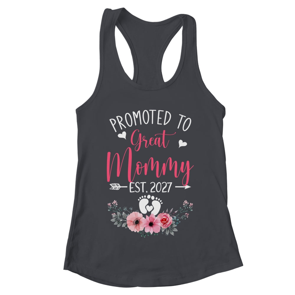 Promoted To Great Mommy Est 2027 Mothers Day Shirt & Tank Top | teecentury