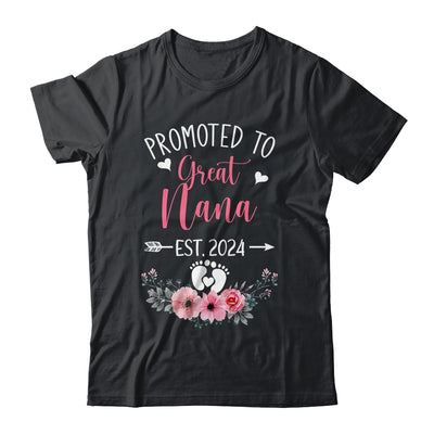 Promoted To Great Nana Est 2024 Mothers Day Shirt & Tank Top | teecentury
