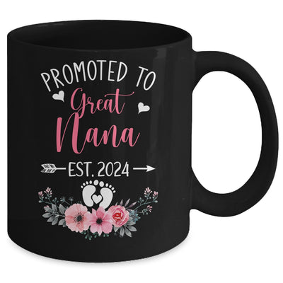 Promoted To Great Nana Est 2024 Mothers Day Mug | teecentury