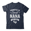 Promoted To Great Nana Est 2025 Pregnancy Announcement Shirt & Tank Top | teecentury