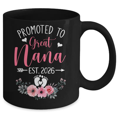 Promoted To Great Nana Est 2026 Mothers Day Mug | teecentury