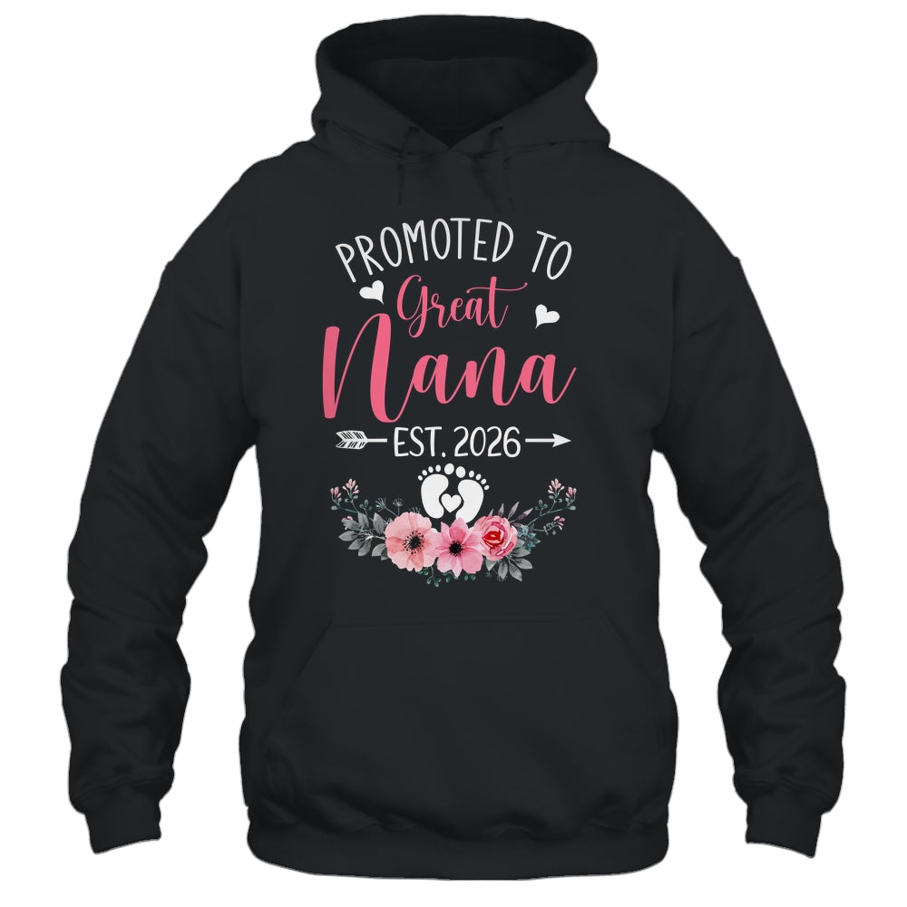 Promoted To Great Nana Est 2026 Mothers Day Shirt & Tank Top | teecentury