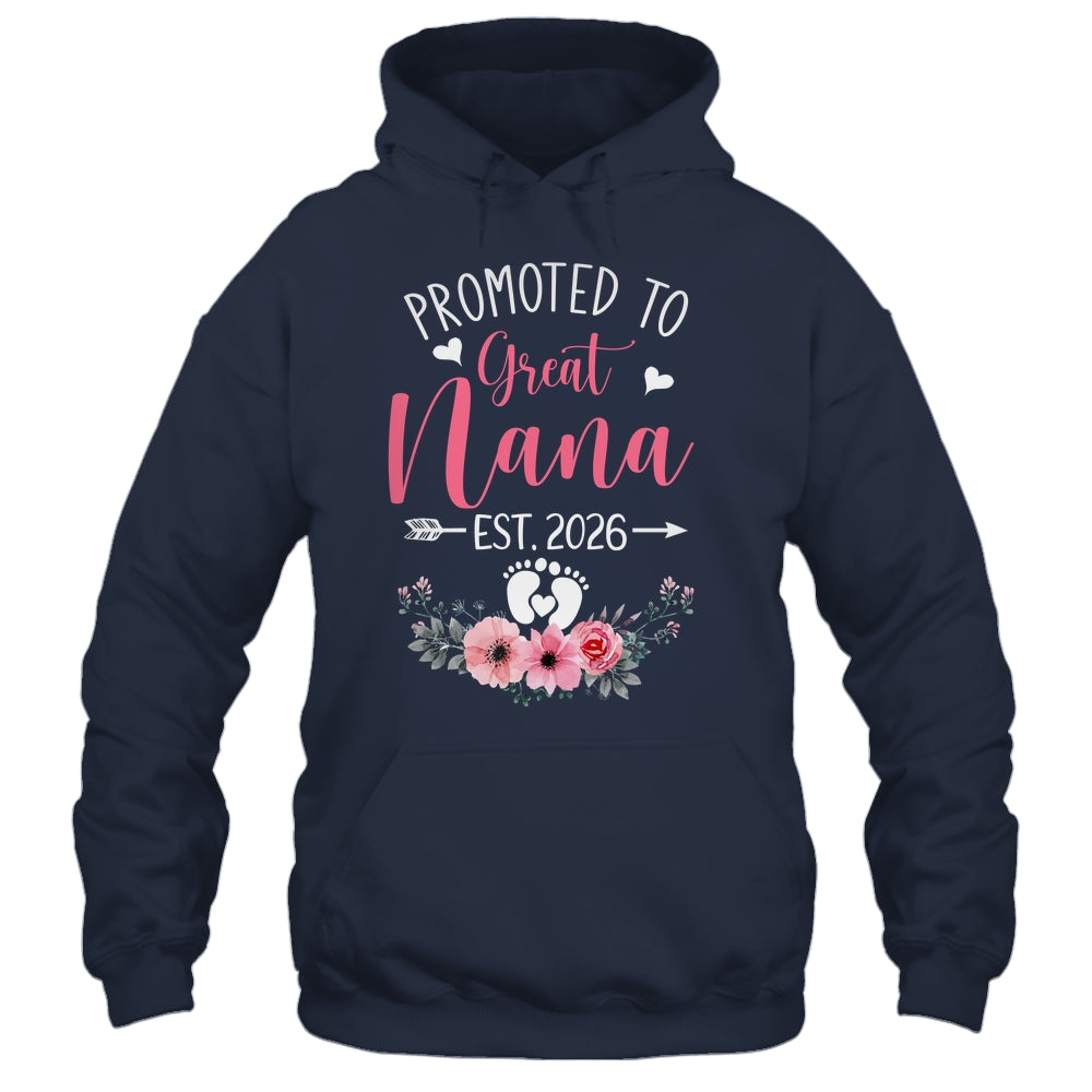 Promoted To Great Nana Est 2026 Mothers Day Shirt & Tank Top | teecentury