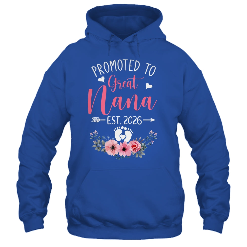 Promoted To Great Nana Est 2026 Mothers Day Shirt & Tank Top | teecentury