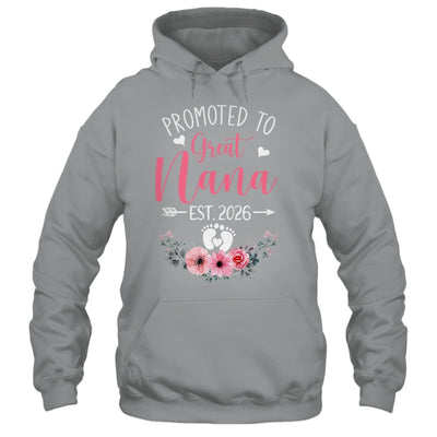 Promoted To Great Nana Est 2026 Mothers Day Shirt & Tank Top | teecentury
