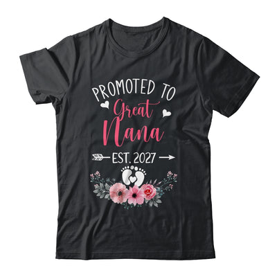Promoted To Great Nana Est 2027 Mothers Day Shirt & Tank Top | teecentury