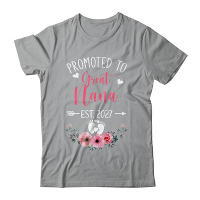 Promoted To Great Nana Est 2027 Mothers Day Shirt & Tank Top | teecentury