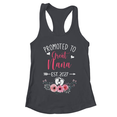 Promoted To Great Nana Est 2027 Mothers Day Shirt & Tank Top | teecentury