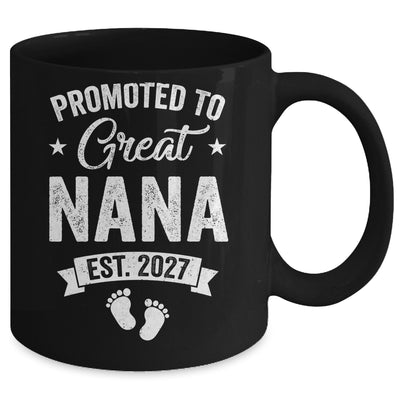 Promoted To Great Nana Est 2027 Pregnancy Announcement Mug | teecentury