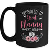 Promoted To Great Nanny Est 2024 Mothers Day Mug | teecentury