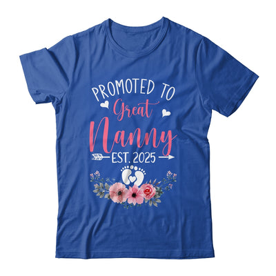 Promoted To Great Nanny Est 2025 Mothers Day Shirt & Tank Top | teecentury