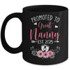Promoted To Great Nanny Est 2025 Mothers Day Mug | teecentury