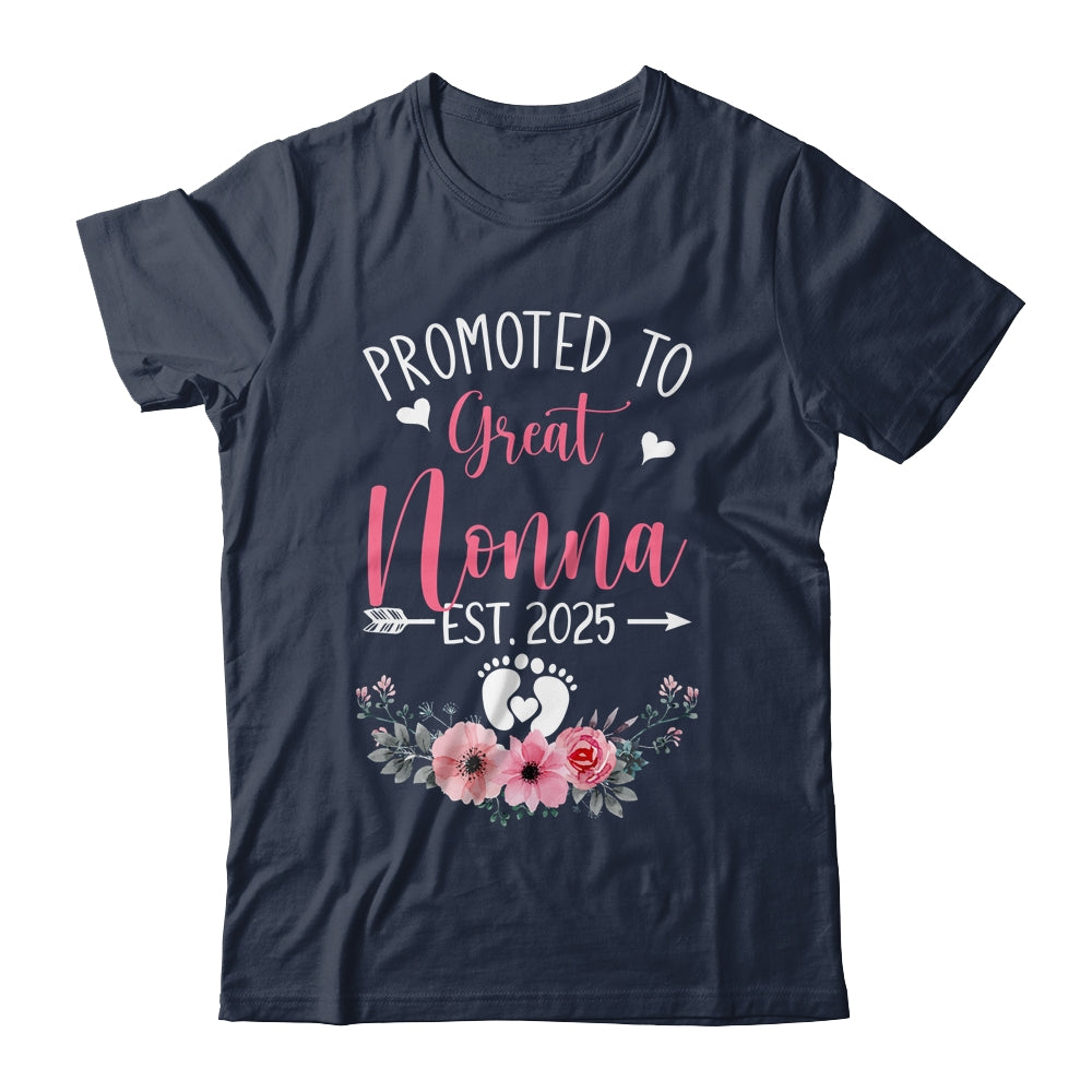 Promoted To Great Nonna Est 2025 Mothers Day Shirt & Tank Top | teecentury