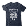 Promoted To Great Nonna Est 2025 Pregnancy Announcement Shirt & Tank Top | teecentury