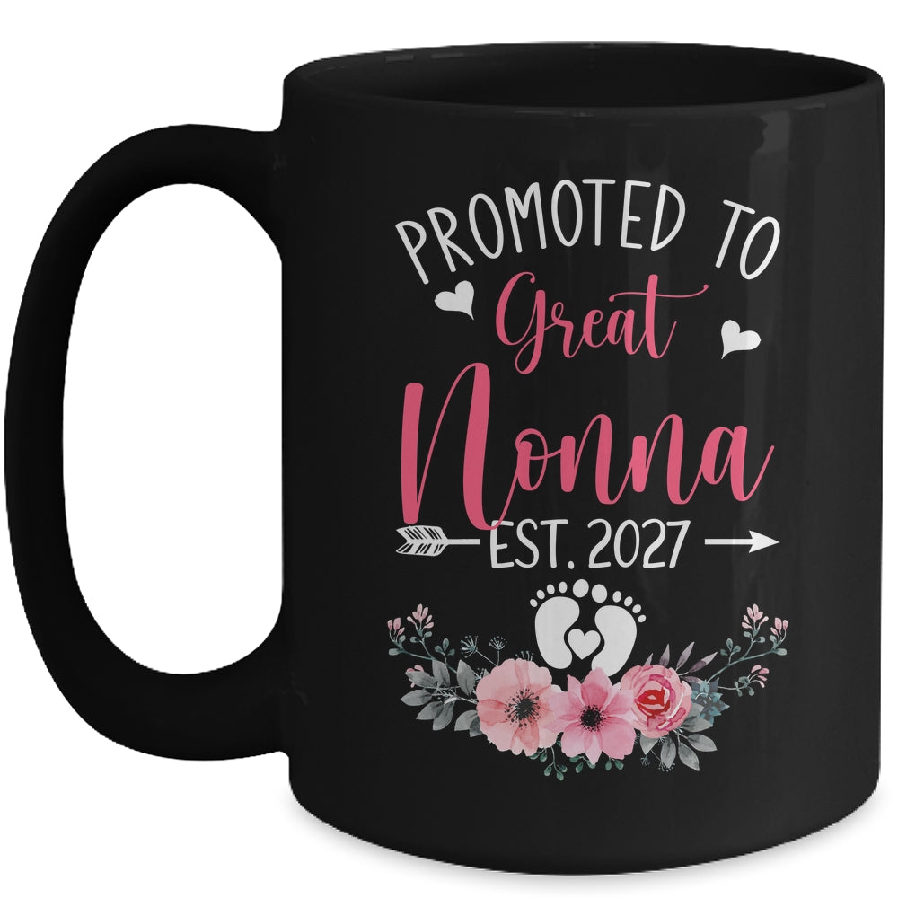 Promoted To Great Nonna Est 2027 Mothers Day Mug | teecentury