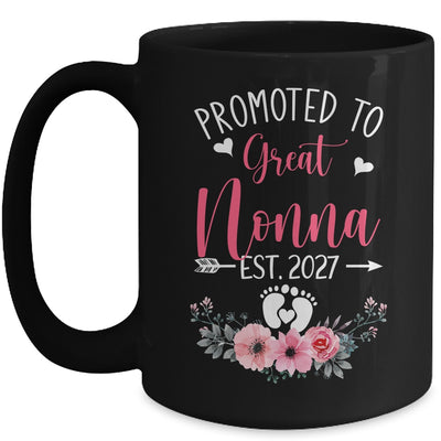 Promoted To Great Nonna Est 2027 Mothers Day Mug | teecentury