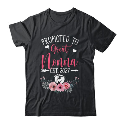 Promoted To Great Nonna Est 2027 Mothers Day Shirt & Tank Top | teecentury