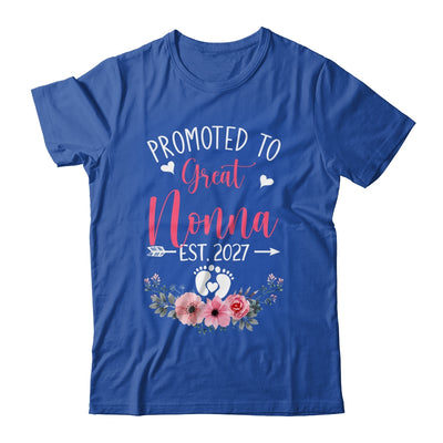 Promoted To Great Nonna Est 2027 Mothers Day Shirt & Tank Top | teecentury