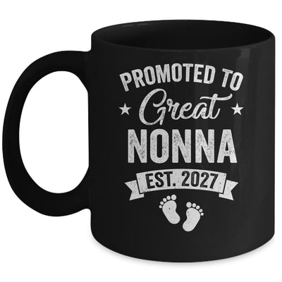 Promoted To Great Nonna Est 2027 Pregnancy Announcement Mug | teecentury