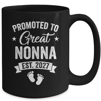 Promoted To Great Nonna Est 2027 Pregnancy Announcement Mug | teecentury
