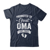 Promoted To Great Oma Est 2025 Pregnancy Announcement Shirt & Tank Top | teecentury