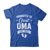 Promoted To Great Oma Est 2025 Pregnancy Announcement Shirt & Tank Top | teecentury